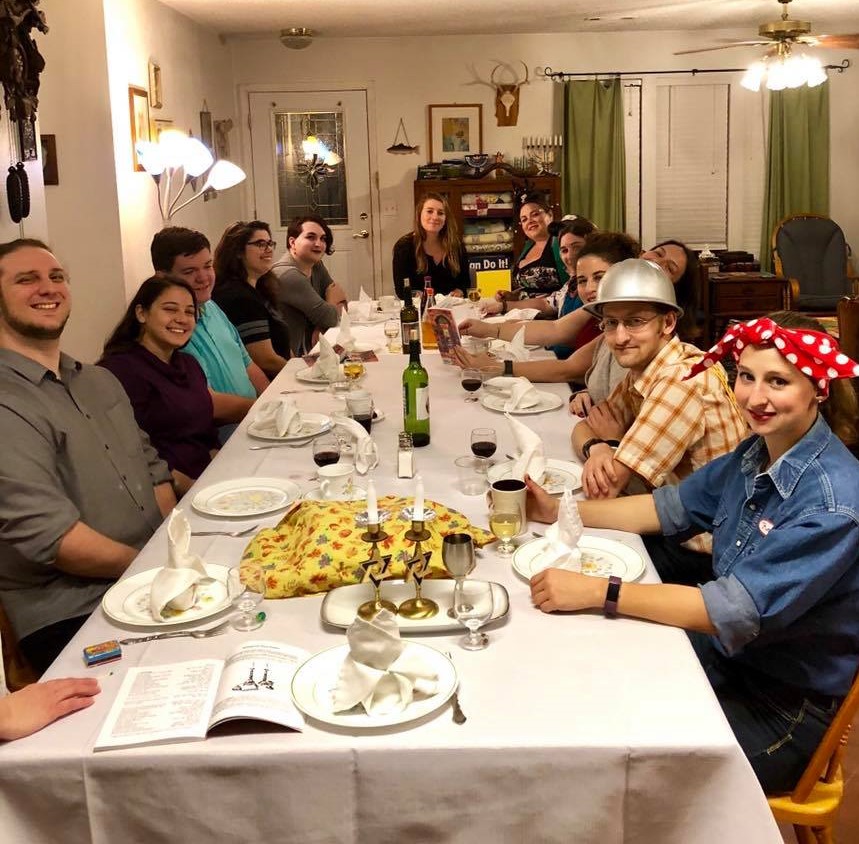 JYP's at our 2018 Challah-ween Shabbat Potluck