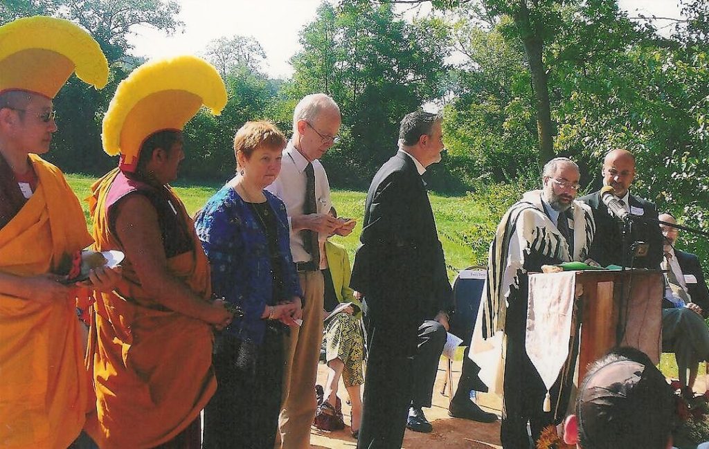 The groundbreaking for the Temple Shalom synagogue, 2007